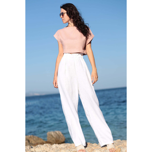 Lotika Linen Ľanové pohodlné nohavice 63334355