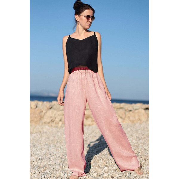 Lotika Linen Ľanové pohodlné nohavice 63334357