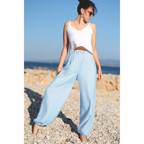 Lotika Linen České ľanové nohavice extra pohodlné 2v1 63334290