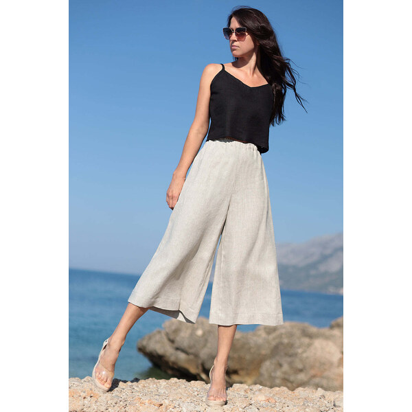 Lotika Linen Ľanové 3/4 nohavice 63334304