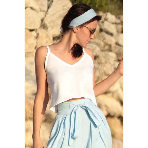 Lotika Linen Krátke ľanové tielko 63334334