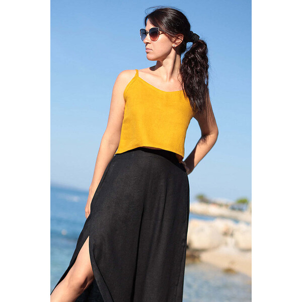 Lotika Linen Krátke ľanové tielko 63334332