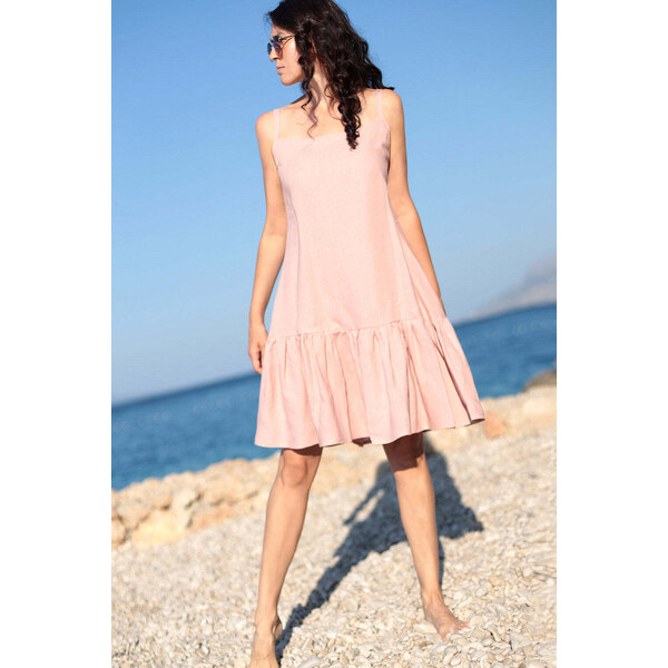 Lotika Linen Letné ľanové šaty obojstranné 2v1 63334282