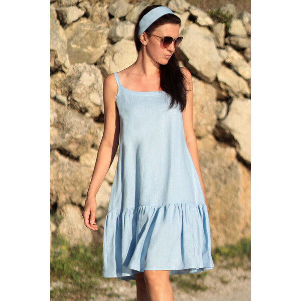 Lotika Linen Letné ľanové šaty obojstranné 2v1 63334283