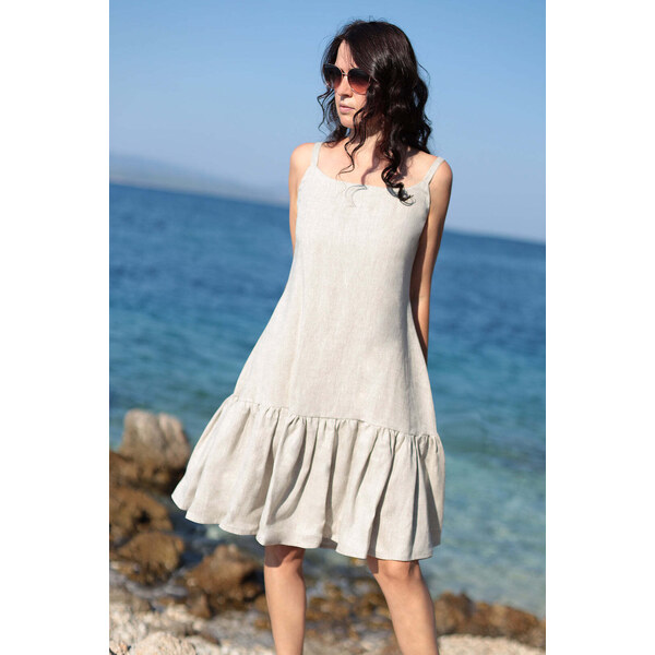 Lotika Linen Letné ľanové šaty obojstranné 2v1 63334284