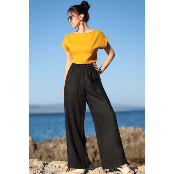 Lotika Linen České ľanové nohavice extra pohodlné 2v1 63334288