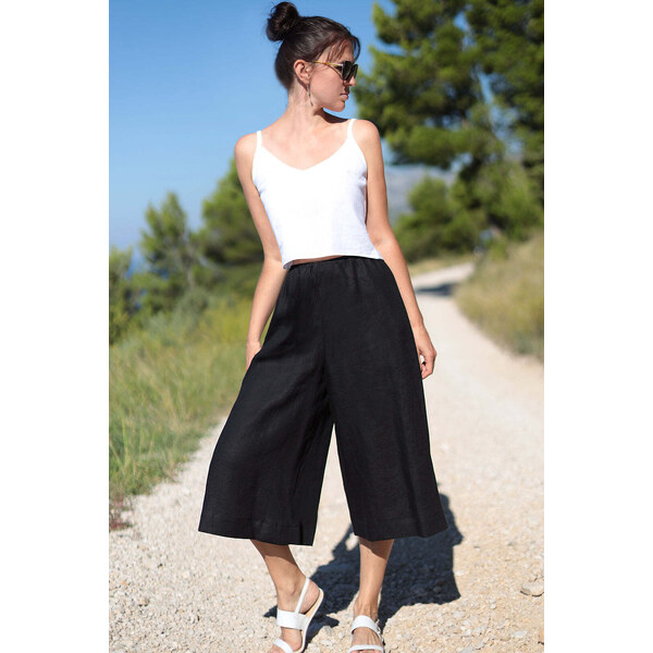 Lotika Linen Ľanové 3/4 nohavice 63334306