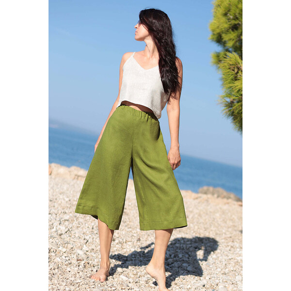 Lotika Linen Ľanové 3/4 nohavice 63334307