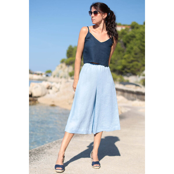 Lotika Linen Ľanové 3/4 nohavice 63334308