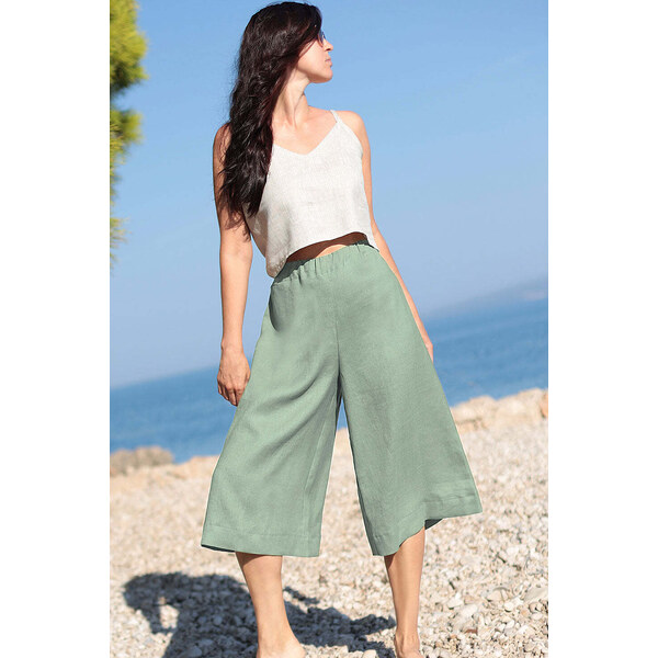 Lotika Linen Ľanové 3/4 nohavice 63334309