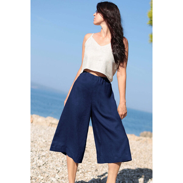 Lotika Linen Ľanové 3/4 nohavice 63334310