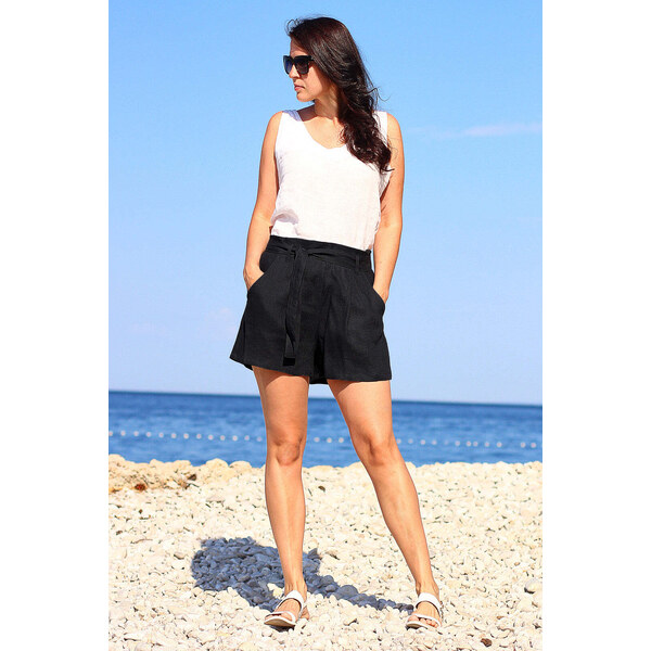 Lotika Linen Ľanové kraťasy česká výroba 63334312