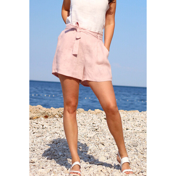 Lotika Linen Ľanové kraťasy česká výroba 63334314