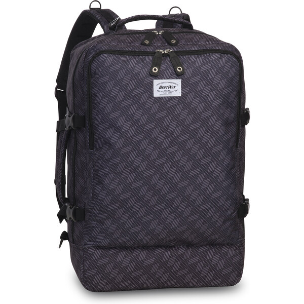 Bestway cestovný batoh cabin pro - prints 40l - antracitová 62193414