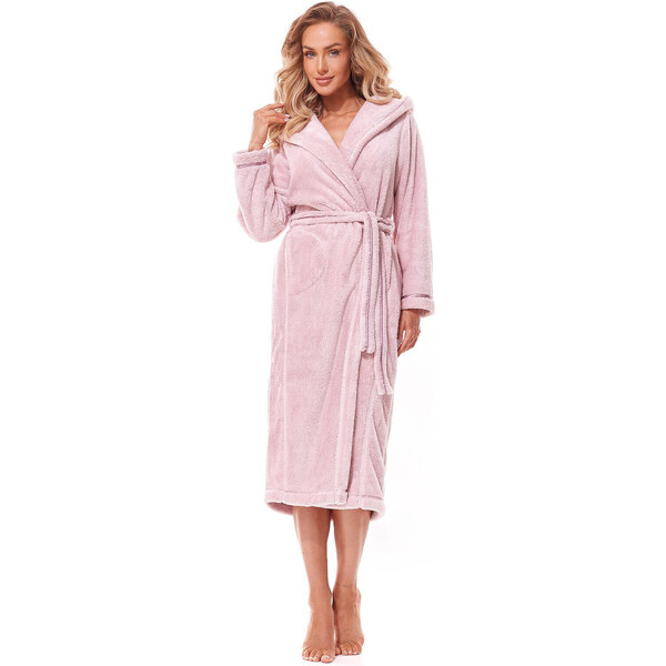 Dámsky dlhý župan L&L Soft | ružová 2322 56638001