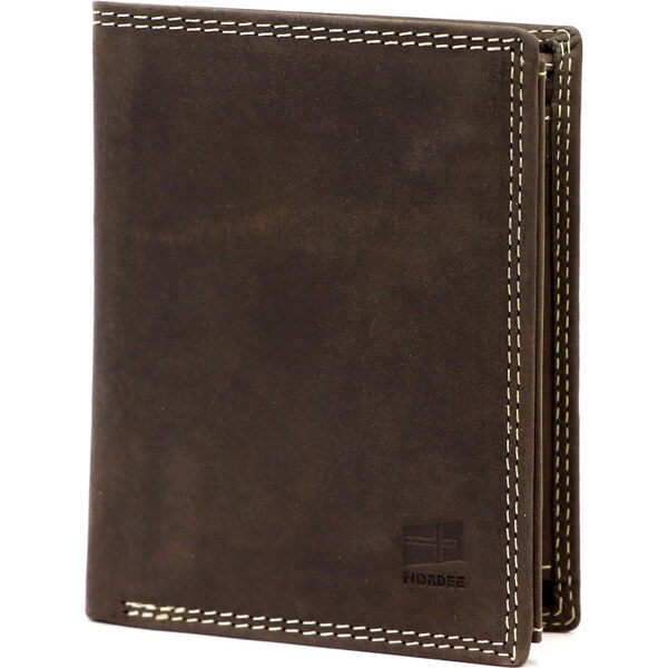 Pánska kožená peňaženka Nordee hnedá KZ54415 62179288