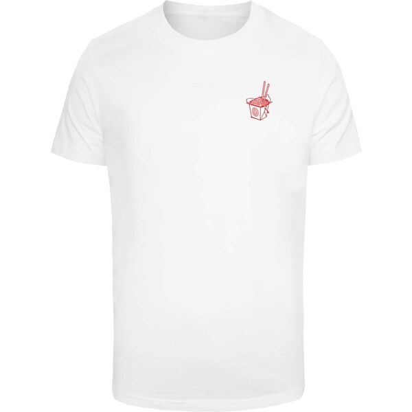 Mister Tee Tričko Best Noodles červená / biela 56726482