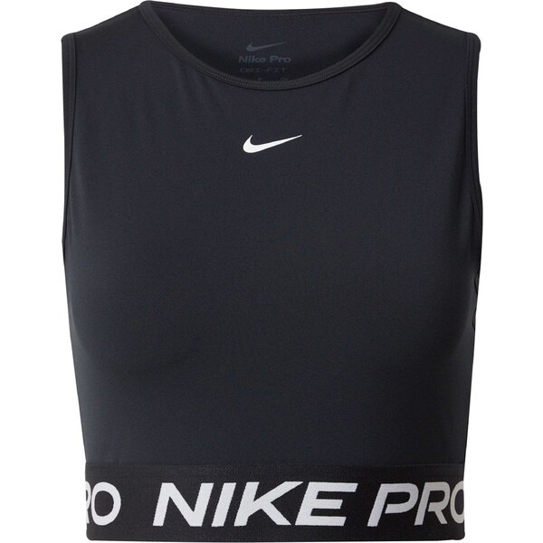 NIKE Športový top Pro 365 čierna / biela 57018323
