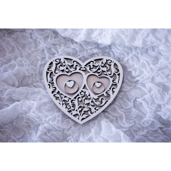 Tanierik na obrúčky srdce Ornament 1 56744912