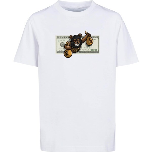 Mister Tee Tričko Money Bear hnedá / pueblo / čierna / biela 56756676
