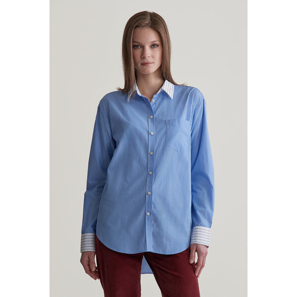 KOŠEĽA GANT REL PATCHWORK POPLIN SHIRT CLEAR SKY 56755564