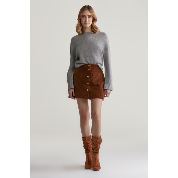 SUKŇA GANT CORD MINI SKIRT CACAO 56755565