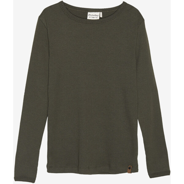 Minymo Tričko s dlhým rukávom Olive Night 56013372