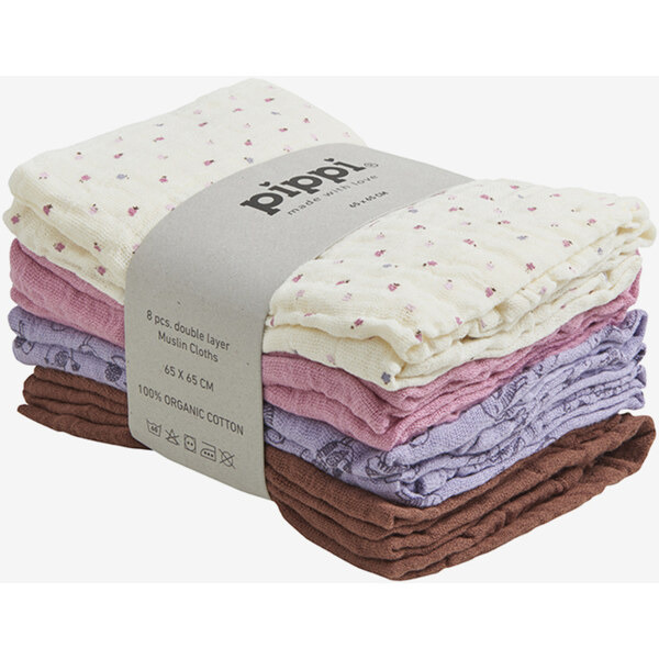 Pippi Mušelin plienky z organickej bavlny Wisteria 8ks 54472653