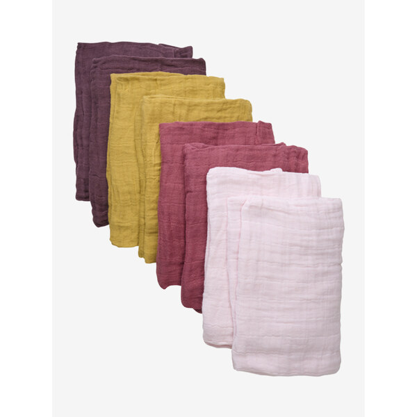 Pippi Mušelin plienky z organickej bavlny Chalk Pink 8ks 54472655