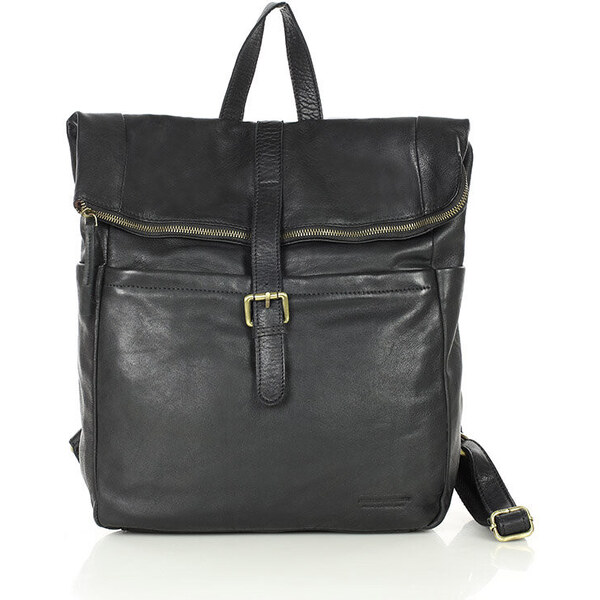 MARCO MAZZINI Dámsky kožený batoh na notebook | čierna vs107a 56761950