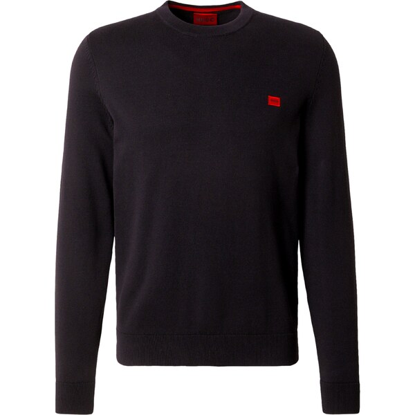 HUGO Sveter San Cassius červená / čierna 34239682