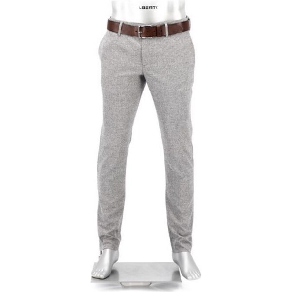 Pánske vlnené pepitkové mini Oxford nohavice ALBERTO slim fit 56769722