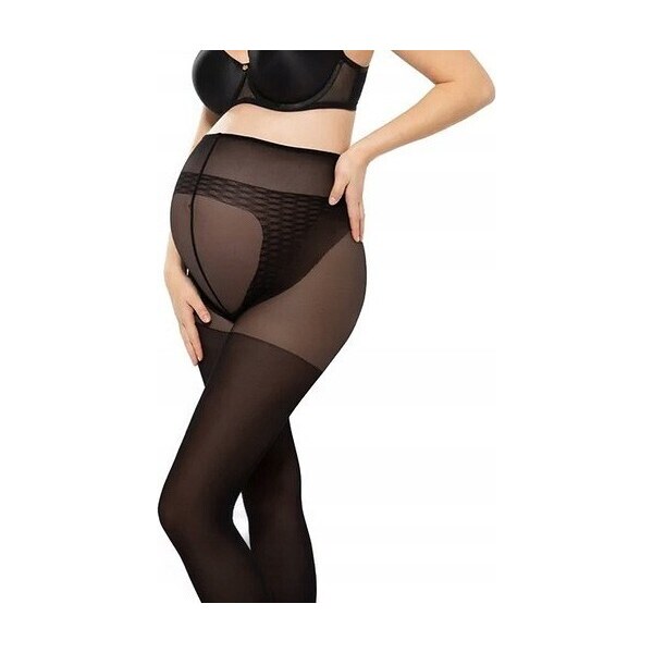 Čierne tehotenské silonky Gatta Body Protect 40 den 46133046