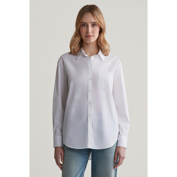 KOŠEĽA GANT REL POPLIN SHIRT WHITE 56772034