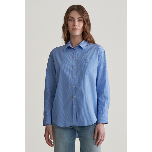 KOŠEĽA GANT REL STRIPED POPLIN SHIRT CLEAR SKY 56772035