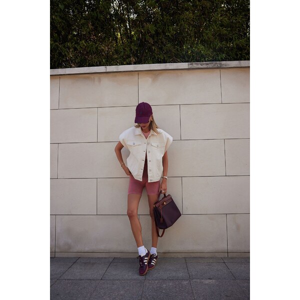 Trendyol Dusty Rose Seamless/Seamless Washed Knitted Sports Shorts 52167775