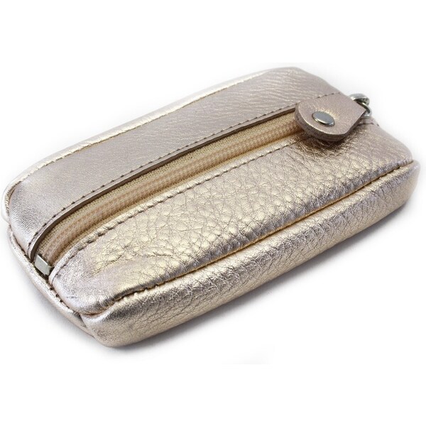 Arwel Ružovozlatá kožená kľúčenka so zipsovým vreckom 619-2418-01 60828959