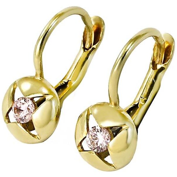 zlaté náušnice detské Glare 208 56779275