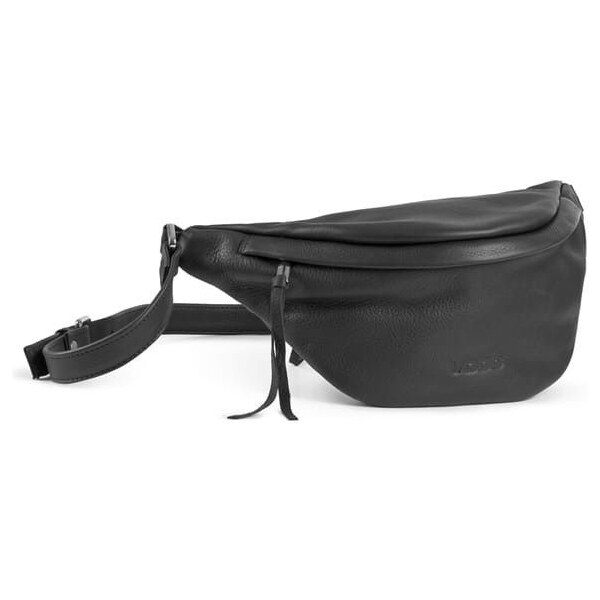 VOOC Kožená ľadvinka unisex čierna 56783220