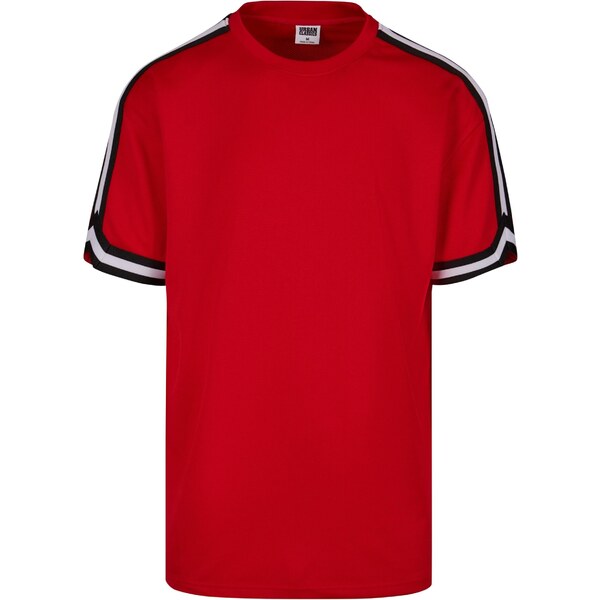 Urban Classics Tričko krvavo červená / čierna / biela 56794780