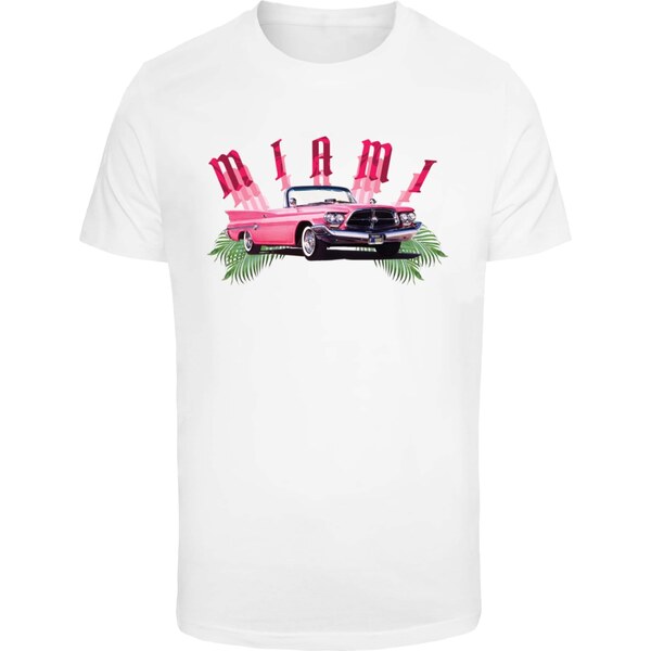 Mister Tee Tričko Miami Car zelená / rubínová / čierna / biela 56795102