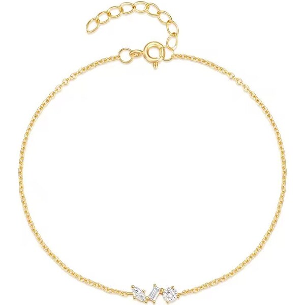 Olivie Strieborný náramok 17-20cm GOLD 9063 56858907