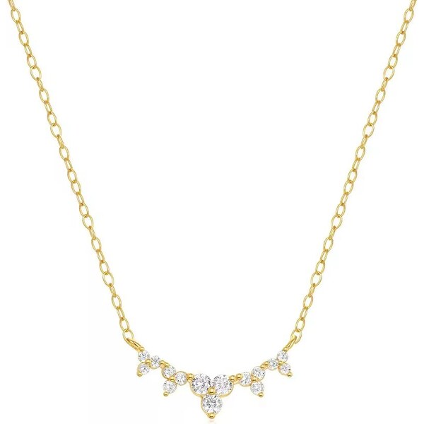 Olivie Strieborný náhrdelník FRANCHESKA GOLD 9065 57825513