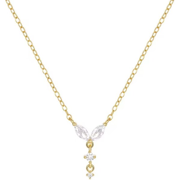 Olivie Strieborný náhrdelník VIOLA GOLD 9068 57825516