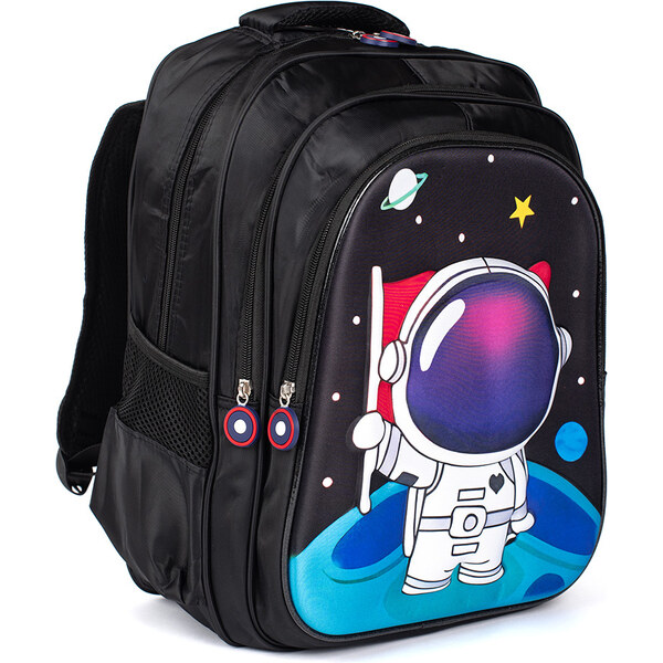 Shelvt Black Cosmonaut Backpack for Kids 57026153