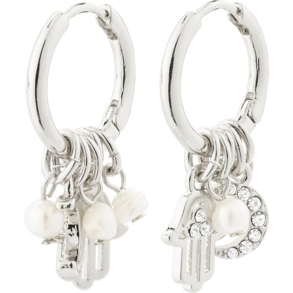 Pilgrim Náušnice Prucence strieborná 56866532