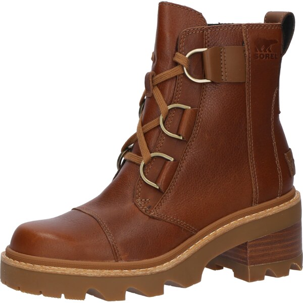 SOREL Šnurovacie členkové čižmy JOAN hnedá 65873841