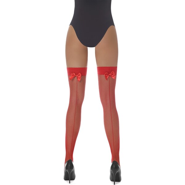 BAS BLEU Sieťované samodržiace pančuchy MIKAELA 20 DEN BasBleu 62675056