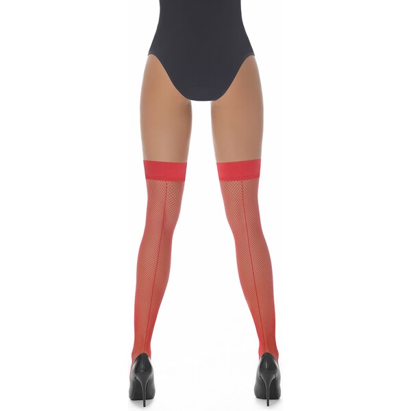 BAS BLEU Sieťované samodržiace pančuchy Gloria 20 DEN BasBleu 62675062