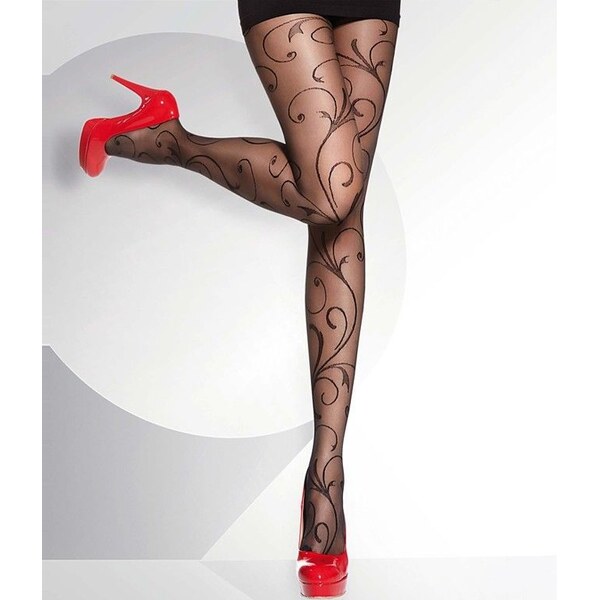 Dámske vzorované pančuchy SECESSION 20 DEN Adrian 40939912